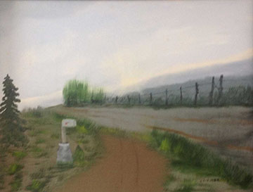 Connie Schulte's painting of the farm